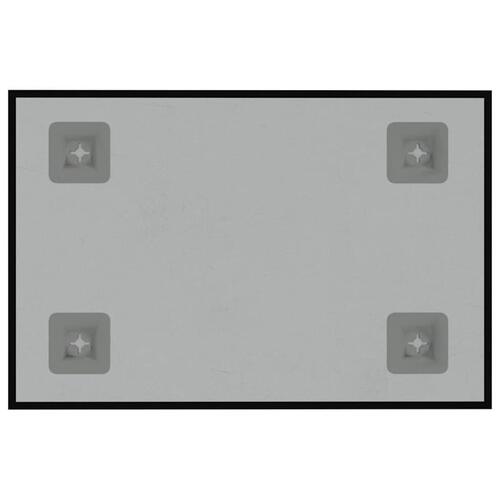 Væghængt magnettavle 30x20 cm hærdet glas sort