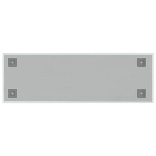 Væghængt magnettavle 60x20 cm hærdet glas hvid