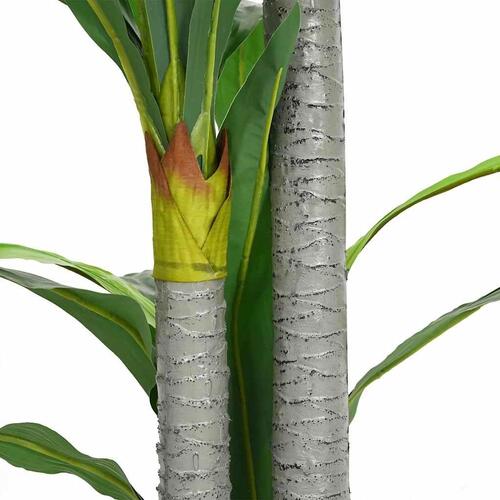 Kunstigt dracaena træ 36 blade 120 cm grøn