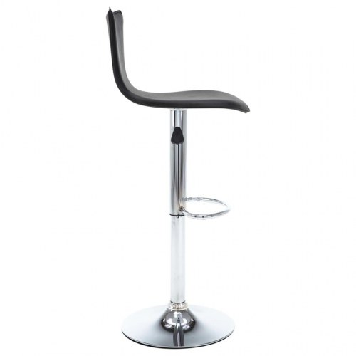 Drejelige barstole 2 stk. kunstlæder sort