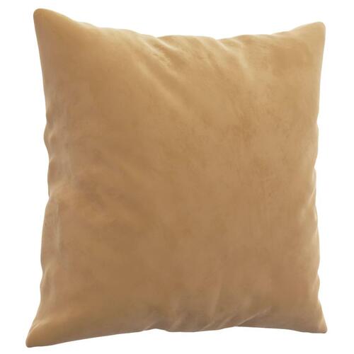 Sofasæt 4 dele med puder velour brun