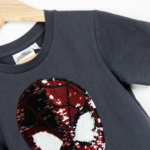 Børne Kortærmet T-shirt Spider-Man Mørkegrå 5 år