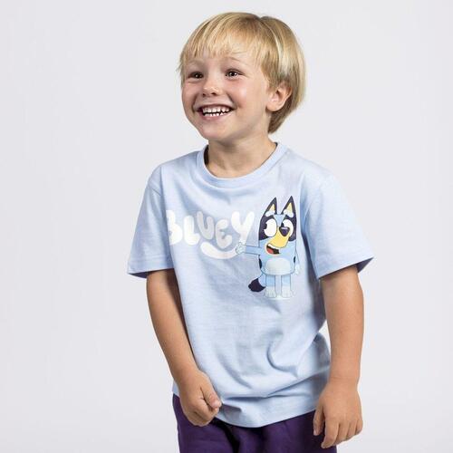 Børne Kortærmet T-shirt Bluey Lyseblå 3 år