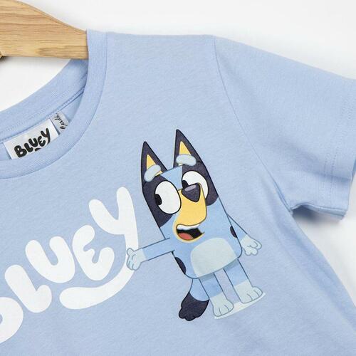 Børne Kortærmet T-shirt Bluey Lyseblå 5 år
