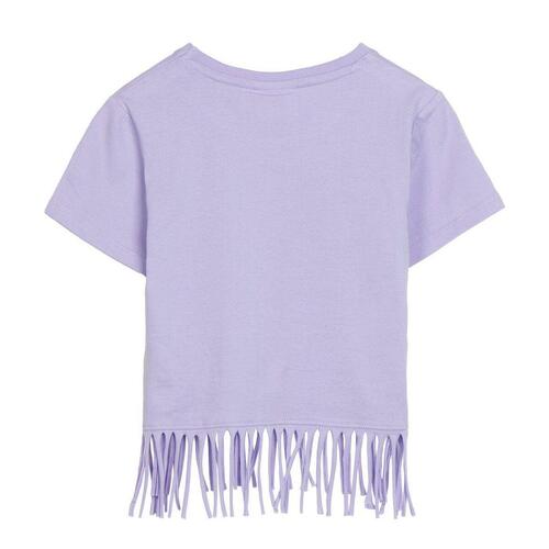 Børne Kortærmet T-shirt Minnie Mouse Lilla 7 år