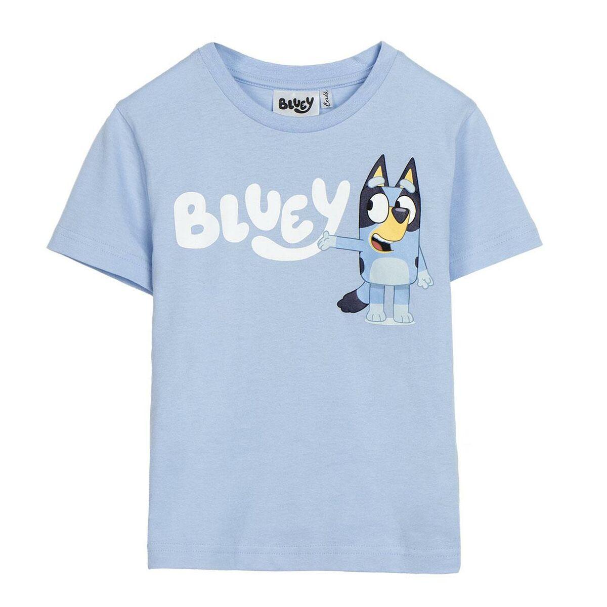 Børne Kortærmet T-shirt Bluey Lyseblå 2 år