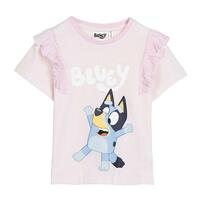 Børne Kortærmet T-shirt Bluey Lyserød 5 år