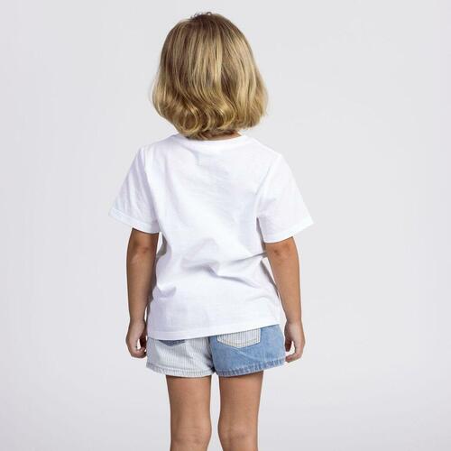 Børne Kortærmet T-shirt Minnie Mouse Hvid 6 år