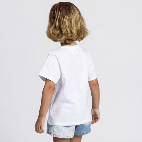 Børne Kortærmet T-shirt Frozen Hvid 4 år