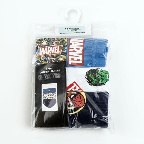 Pakke med boxershorts Marvel Multifarvet 3 enheder 2-3 år