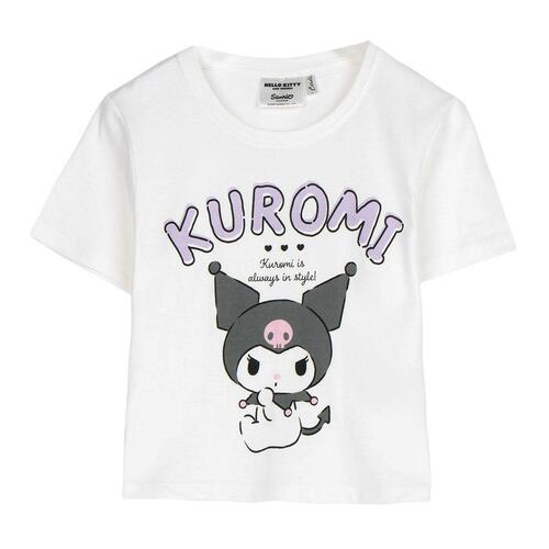 Børne Kortærmet T-shirt Hello Kitty Hvid 8 år