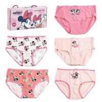 Pakke med trusser til piger Minnie Mouse Multifarvet 5 enheder 4-5 år