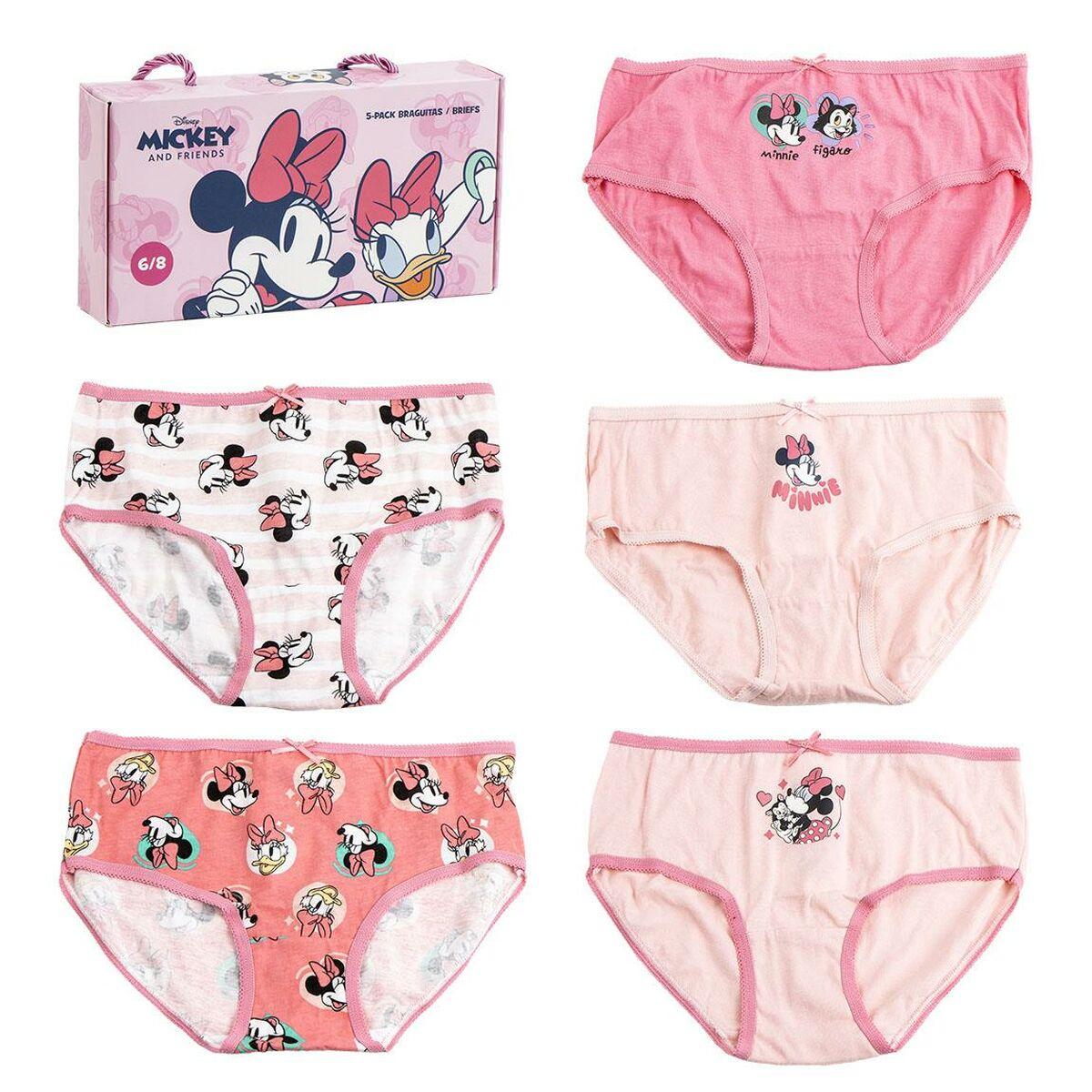 Pakke med trusser til piger Minnie Mouse Multifarvet 5 enheder 4-5 år