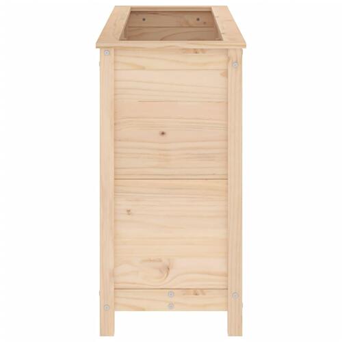 Højbed 119,5x40x78 cm massivt fyrretræ