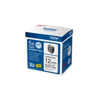 Printer labels Brother Sort/Hvid