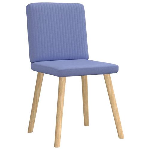 Spisebordsstole 4 stk. Jeans blåt stof
