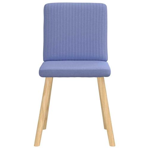 Spisebordsstole 4 stk. Jeans blåt stof