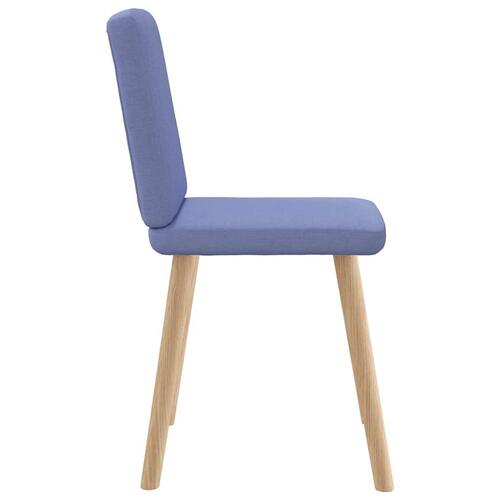 Spisebordsstole 4 stk. Jeans blåt stof