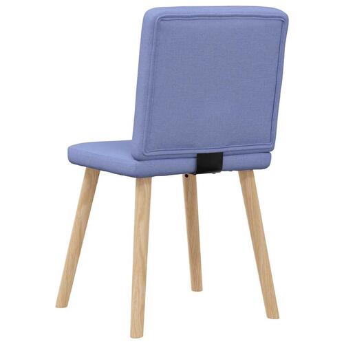 Spisebordsstole 4 stk. Jeans blåt stof