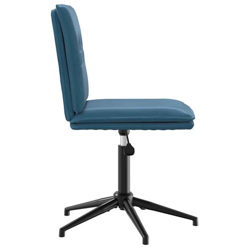 Spisebordsstole 6 stk. velour blå