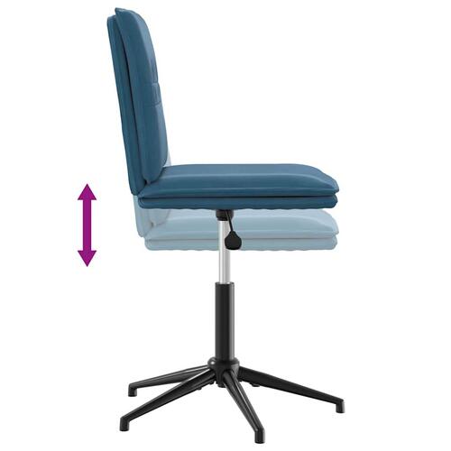 Spisebordsstole 6 stk. velour blå