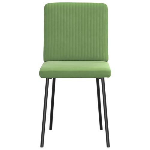 Spisebordsstole 4 stk. velour lysegrøn