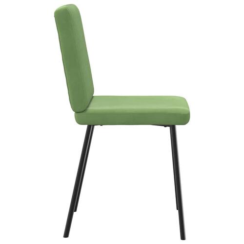 Spisebordsstole 4 stk. velour lysegrøn