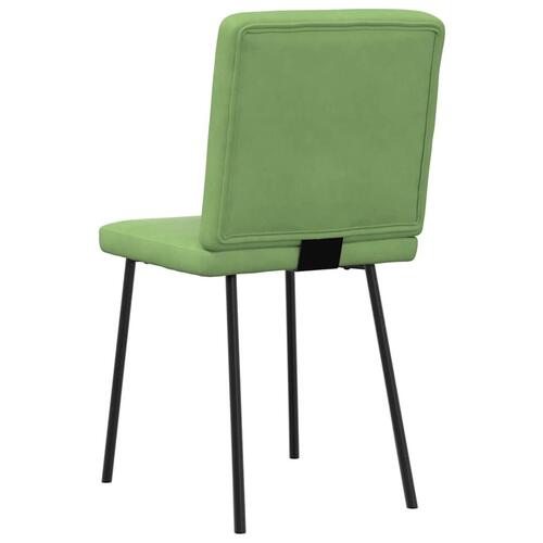 Spisebordsstole 4 stk. velour lysegrøn