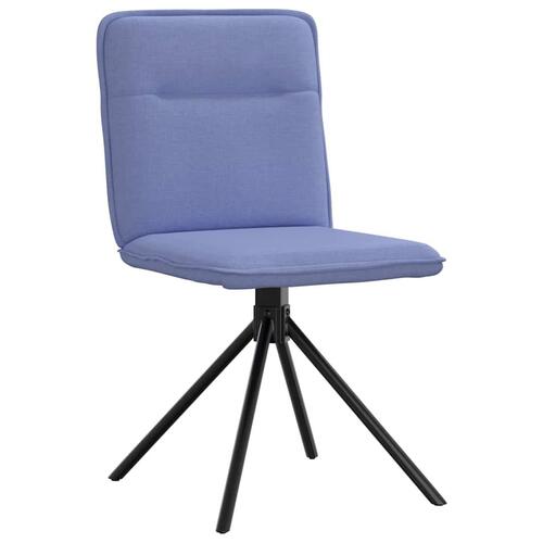 Spisebordsstole 4 stk. Jeans blåt stof