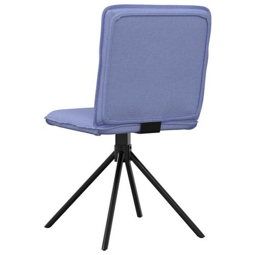 Spisebordsstole 4 stk. Jeans blåt stof