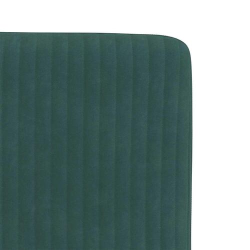 Spisebordsstole 4 stk. velour mørkegrøn