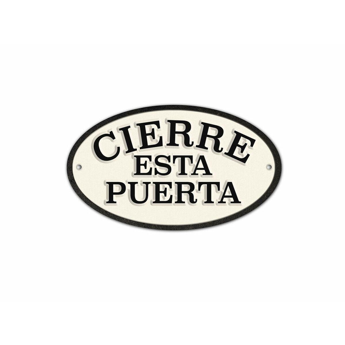 Plade Magnet & Steel Cierre esta Puerta 16,3 x 9,5 cm