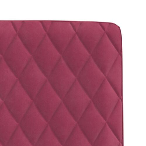 Spisebordsstole 4 stk. velour vinrød