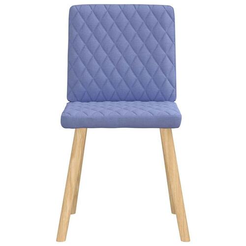 Spisebordsstole 2 stk. Jeans blåt stof