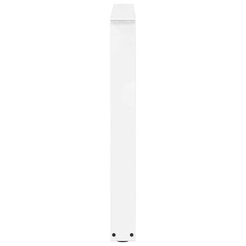 Spisebordsben V-form 2 stk Hvid 90x(72-73,3) cm Stål