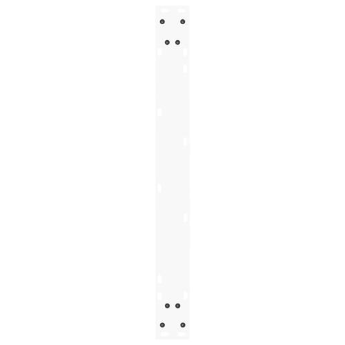 Spisebordsben V-form 2 stk Hvid 90x(72-73,3) cm Stål