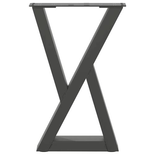 Sofabordben 2 stk Antracit 28x(42-43,3) cm Stål