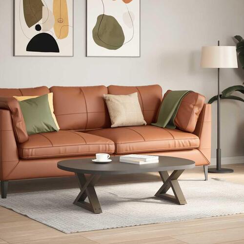 Sofabordben 2 stk Naturstål 50x(30-31,3) cm Stål