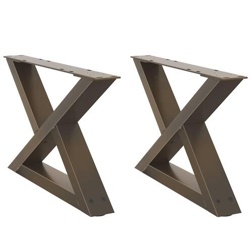 Sofabordben 2 stk Naturstål 60x(30-31,3) cm Stål