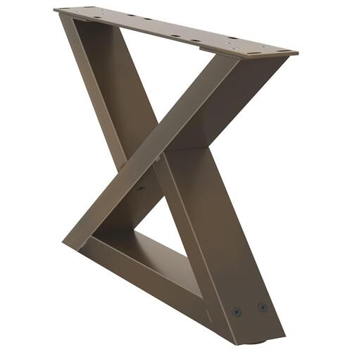 Sofabordben 2 stk Naturstål 60x(30-31,3) cm Stål