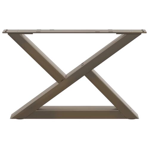 Sofabordben 2 stk Naturstål 60x(30-31,3) cm Stål