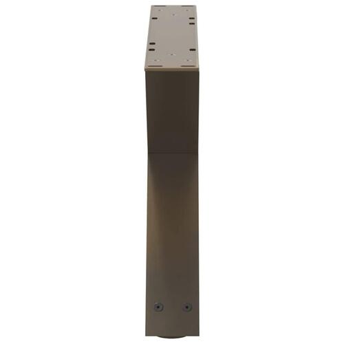 Sofabordben 2 stk Naturstål 60x(30-31,3) cm Stål
