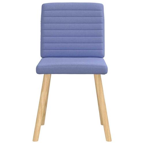 Spisebordsstole 2 stk. Jeans blåt stof