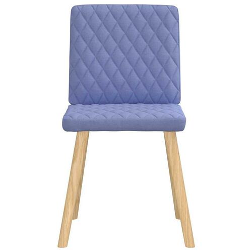 Spisebordsstole 6 stk. Jeans blåt stof