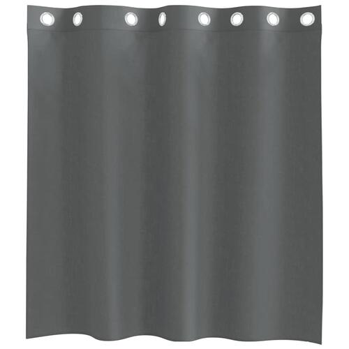 Voile-gardiner med øskner 2 stk. 140x140 cm mørkegrå