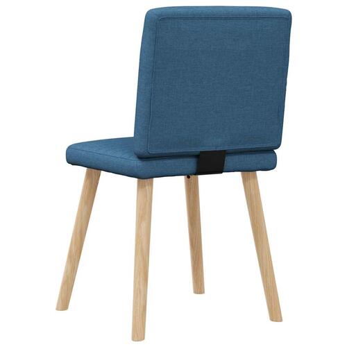 Spisebordsstole 2 stk. stof blå
