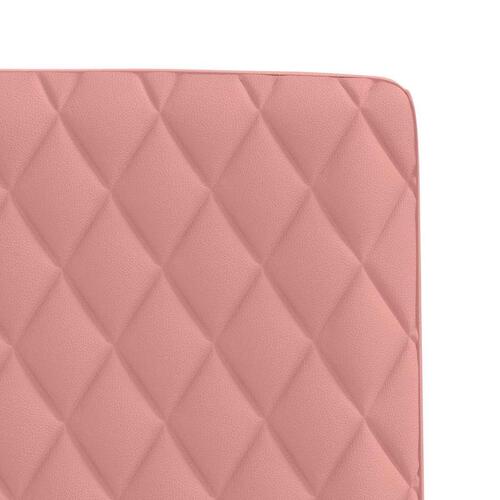 Spisebordsstole 6 stk Pink kunstlæder