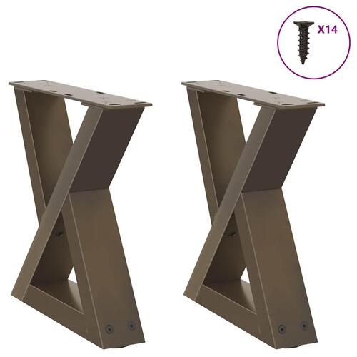 Sofabordben 2 stk Naturstål 40x(30-31,3) cm Stål