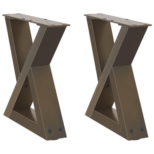 Sofabordben 2 stk Naturstål 40x(30-31,3) cm Stål