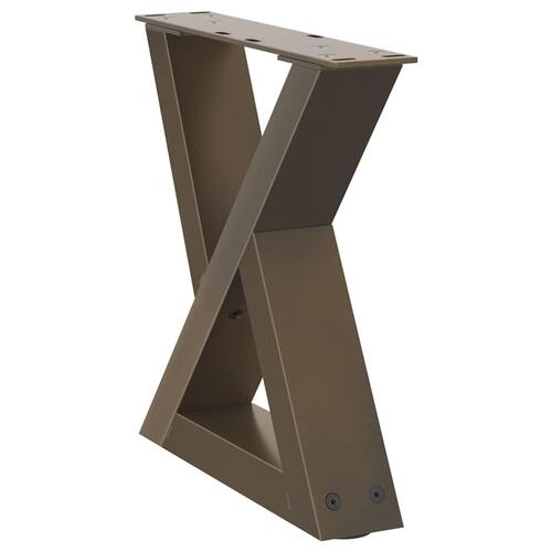 Sofabordben 2 stk Naturstål 40x(30-31,3) cm Stål
